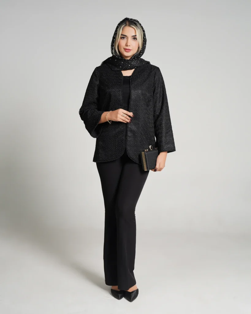 قیمت کت تک زنانه گیپور مروارید دوزی